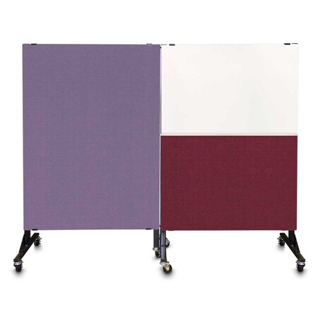 United Visual Products Enclosed Corkboard, 3 Door, 96"x48", 4" Fra, UV3427-BLACK-KEYLIME UV3427-BLACK-KEYLIME